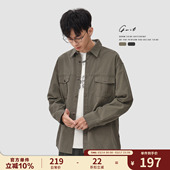 衬衫 工装 外套长袖 上衣寸衫 衬衣Vintage重工做旧水洗 GWIT 男款 美式