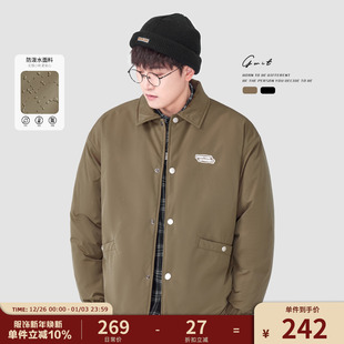 美式 冬季 教练夹克棉衣保暖外套棉服男 Pertex夹棉菱格暗绗 GWIT