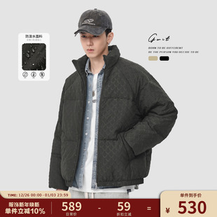 面包服保暖外套户外短款 复古冬季 潮牌加厚羽绒服男 90绒美式 GWIT