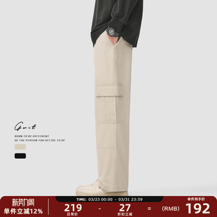 美式 春秋高街休闲裤 经典 裤 男 大口袋cargo重工水洗做旧工装 GWIT