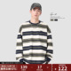 圆领条纹长袖 GWIT 潮牌体恤内搭上衣情侣打底衫 美式 T恤男 春秋新款