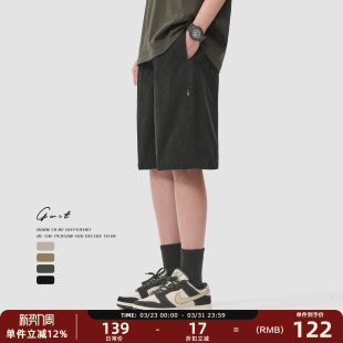 美式 短裤 重工复古水洗做旧cargo夏季 五分潮牌休闲工装 男 中裤 GWIT