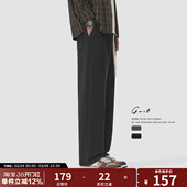 男 春秋潮牌篮球直筒阔腿运动休闲裤 GWIT 垂感廓形cleanfit卫裤