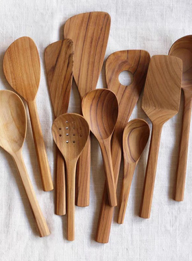 日本Meister Hand柚木锅铲厨房分餐勺多功能调羹捞勺家用饭铲汤勺