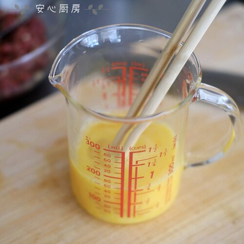 可微波加热 日本进口iwaki怡万家耐热玻璃量杯200毫升500ml牛奶杯