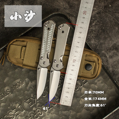 百浓PSRK 小莎 M390户外口袋小直刀EDC碳纤维锋利高硬度水果刀