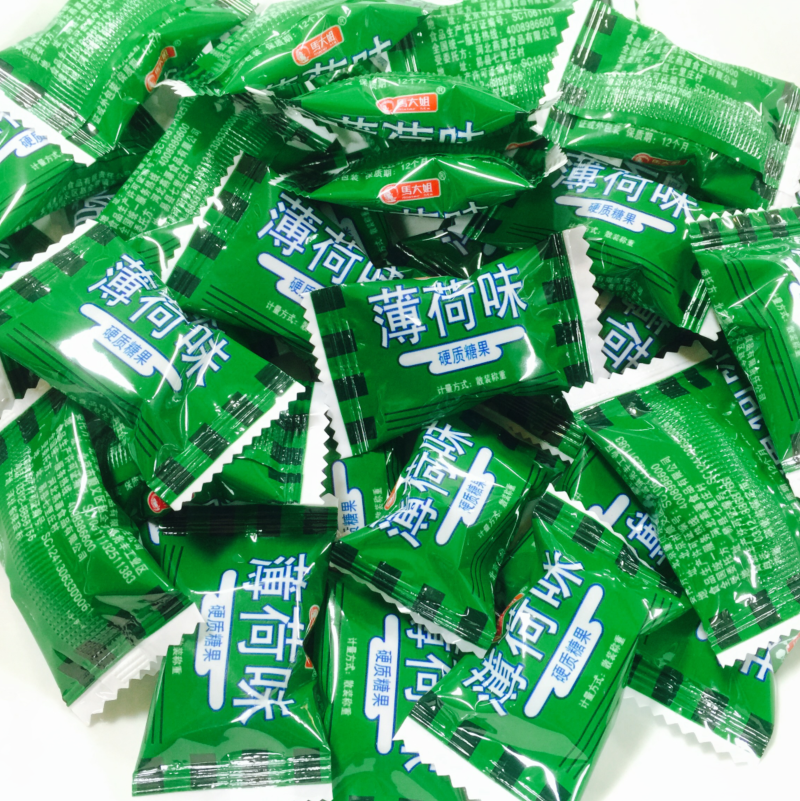马大姐清凉薄荷糖无夹心老式薄荷水果硬糖喜糖休闲零食糖果散装