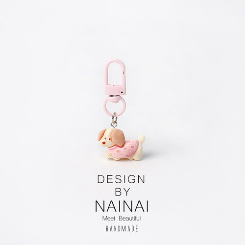 可爱奔跑立体小狗钥匙扣卡通学生包包挂件送男友闺蜜创意礼物挂饰