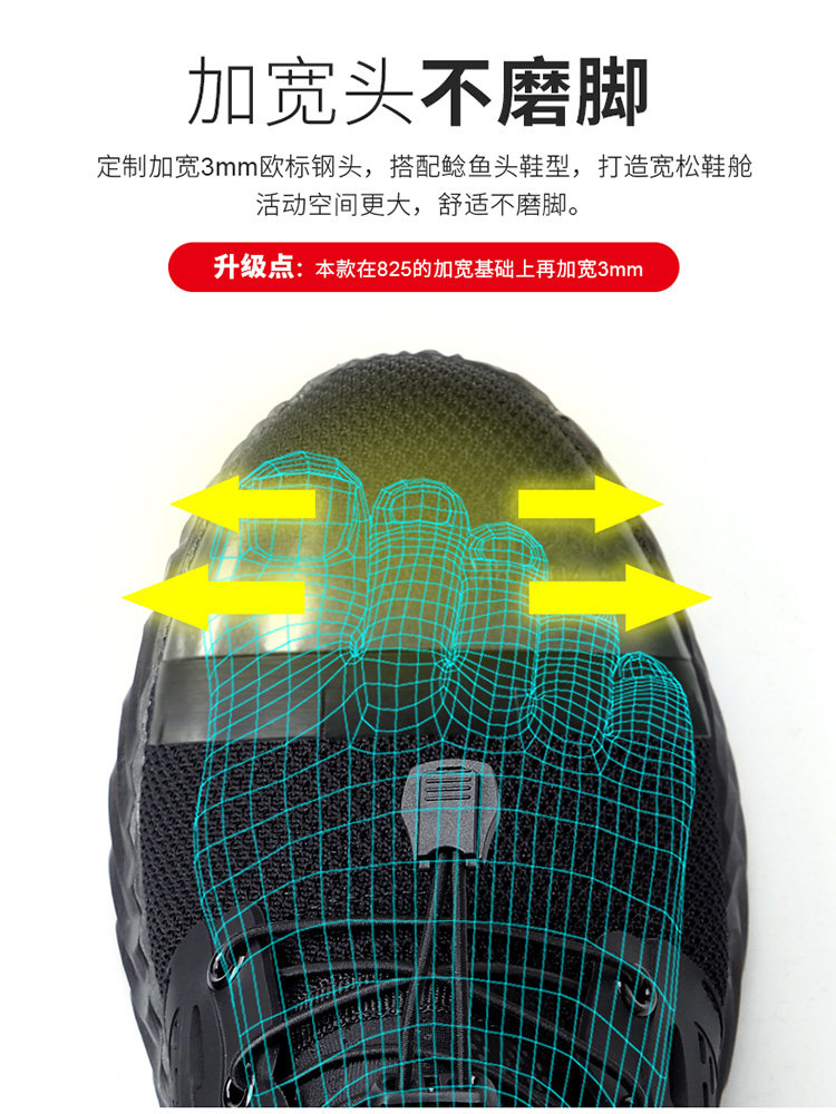 EXTRA LARGE SIZE LABOR PROTECTION SHOES MENS STEEL TOE ANTI-SMASH AND PUNCTURE PROOF 48 WORK SHOES 49 CONSTRUCTION SITE SHOES 50 WEAR-RESISTANT SAFETY SHOES