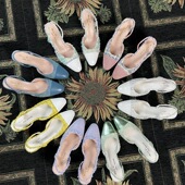 经典 复古香奶奶中跟 后空拖鞋 可定制新色系小香风粗花呢 单鞋 女