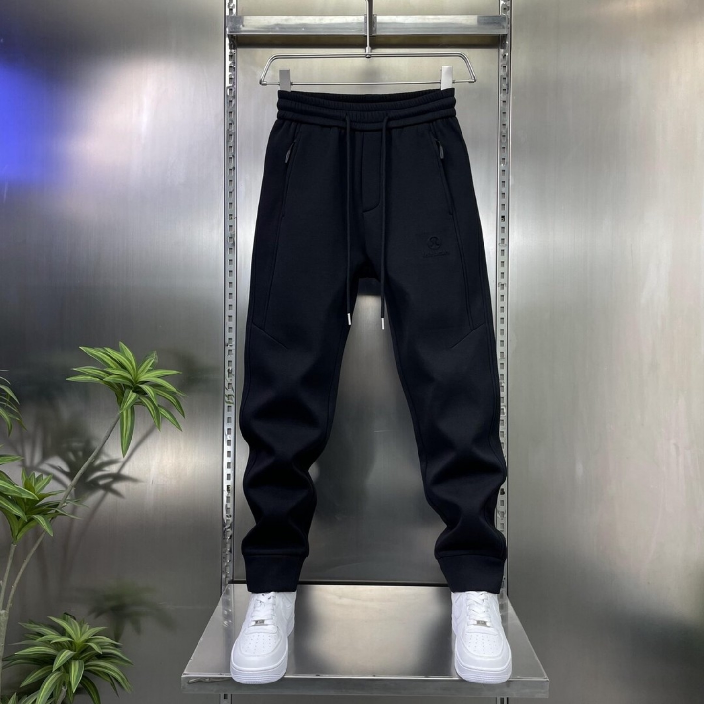 男士痞帅运动束脚裤拉链口袋