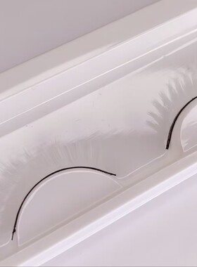 白色斜飞款棉线梗假睫毛