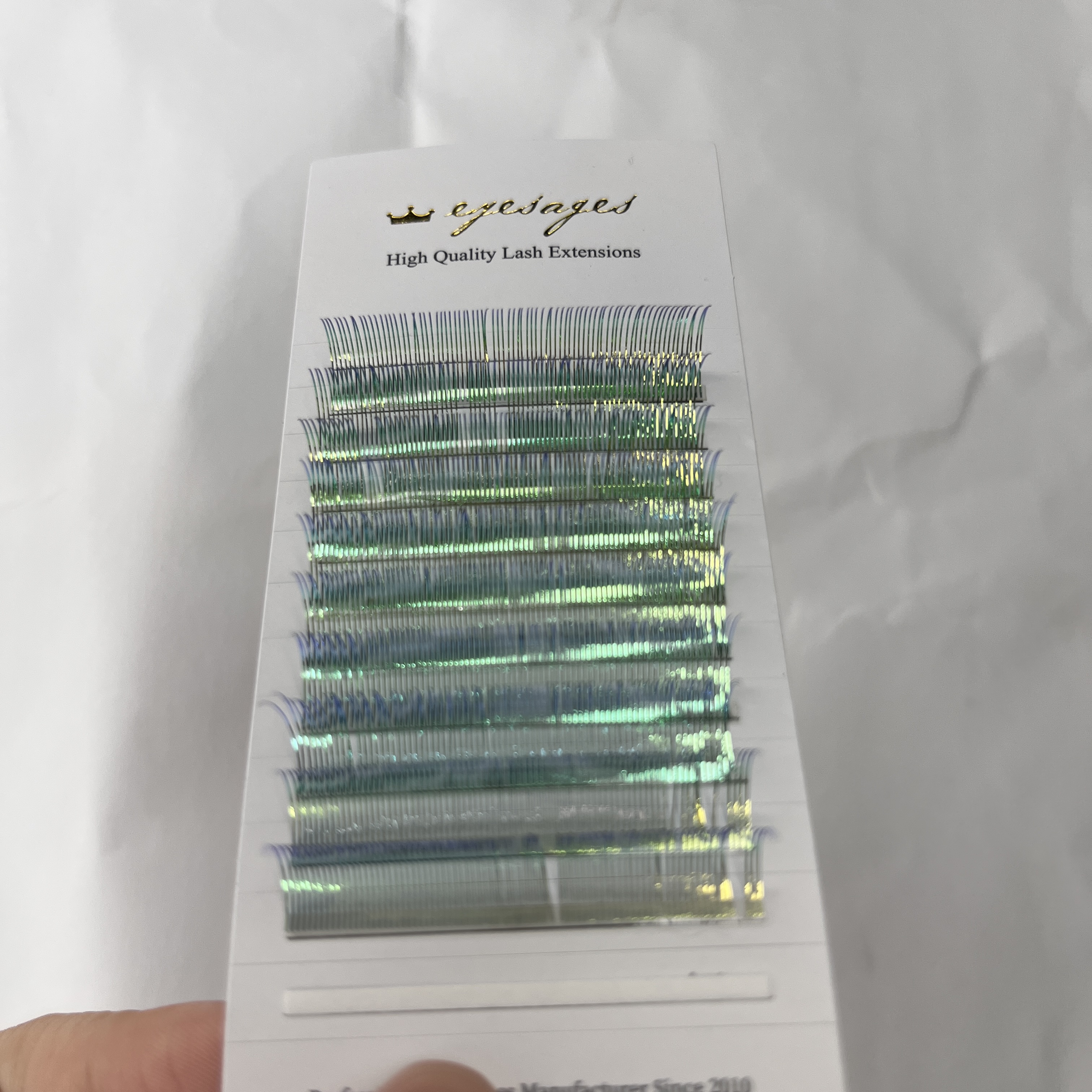 彩线嫁接假睫毛变色镭射鱼姬