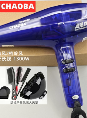 超霸6600吹风机家用电吹风1300W发廊理发店专用大功率速干冷热风
