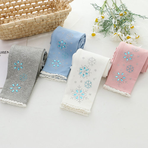 爱莎长裤纯棉打底裤女童外穿长裤