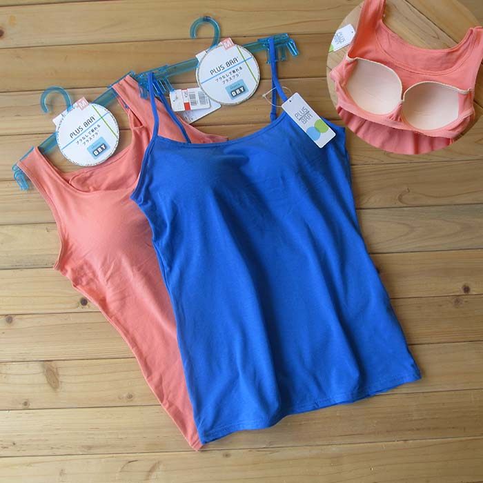 无钢圈文胸吸汗原单吊带背心