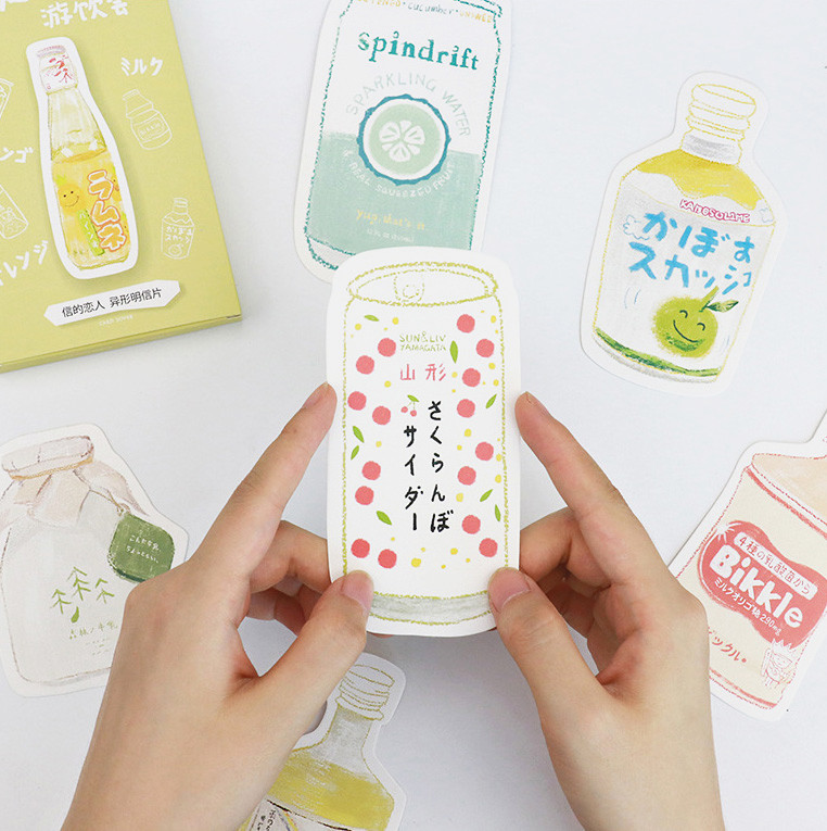 originality Special-shaped Hand drawn Postcard Message card Daihe Drinking Party Japanese Drinks milk card box-packedin the Electronic Dictionary/Electronic paper book/Stationery , Printing Products , Greeting Cards/Postcard  category - from Buy2taobao.com to provide professional Taobao agent buy service