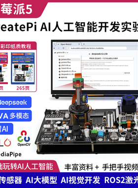 树莓派5 Raspberry pi  AI人工智能开发实验板 视觉识别AI大模型