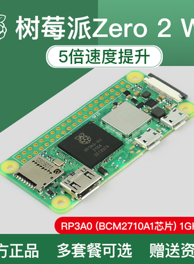 树莓派Zero2W Raspberry Pi Zero 2W开发板AI入门套件 Python编程