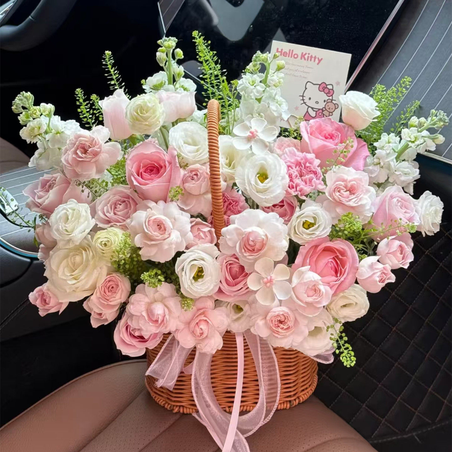 杭州同城玫瑰花篮速递生日礼物
