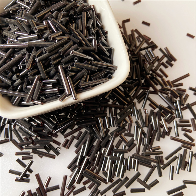 diy包邮黑色编织玻璃管制作辅料