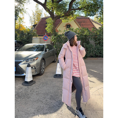 羽绒服95白鸭绒长款显瘦