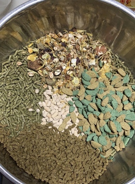 御宅猫进口龙猫增肥混粮 美毛调理肠胃马祖瑞 爱宝威霸维特乳酸菌