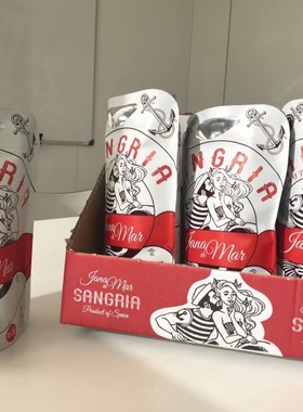 西班牙桑格利亚甜红葡萄酒果酒葡萄配制酒sangria酒原瓶进口六袋