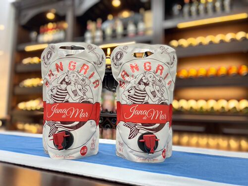 西班牙新款桑格利亚酒两袋装甜红葡萄配制酒 sangria11度热红酒