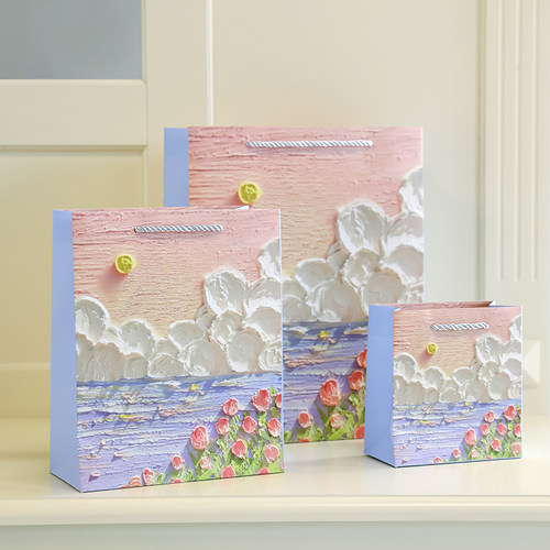 水彩油画小方复古文艺随身手账本