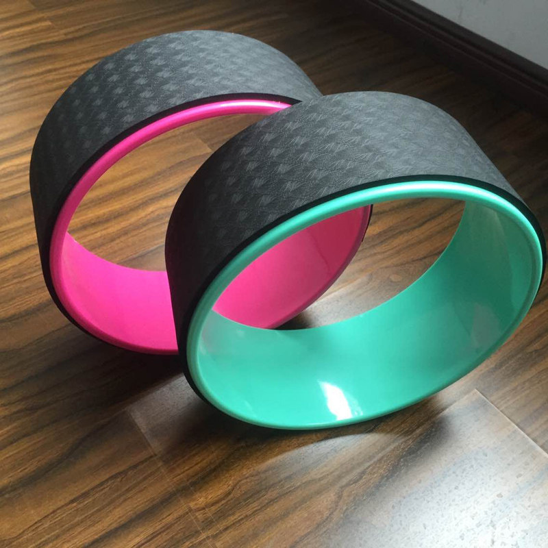 正品瑜伽轮YogaWheel孕妇亲子瑜伽圈达摩轮滚棒开背倒立辅助弯腰