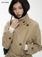 LAR TINGER2026 Early Autumn Double-breasted Short Windbreaker jacket thumbnail 4