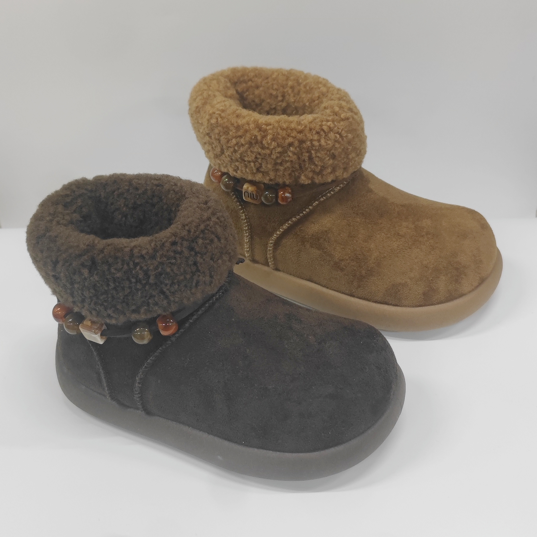 儿童雪地靴冬季2025新款男女童中大童加绒加厚保暖大棉鞋短筒棉靴