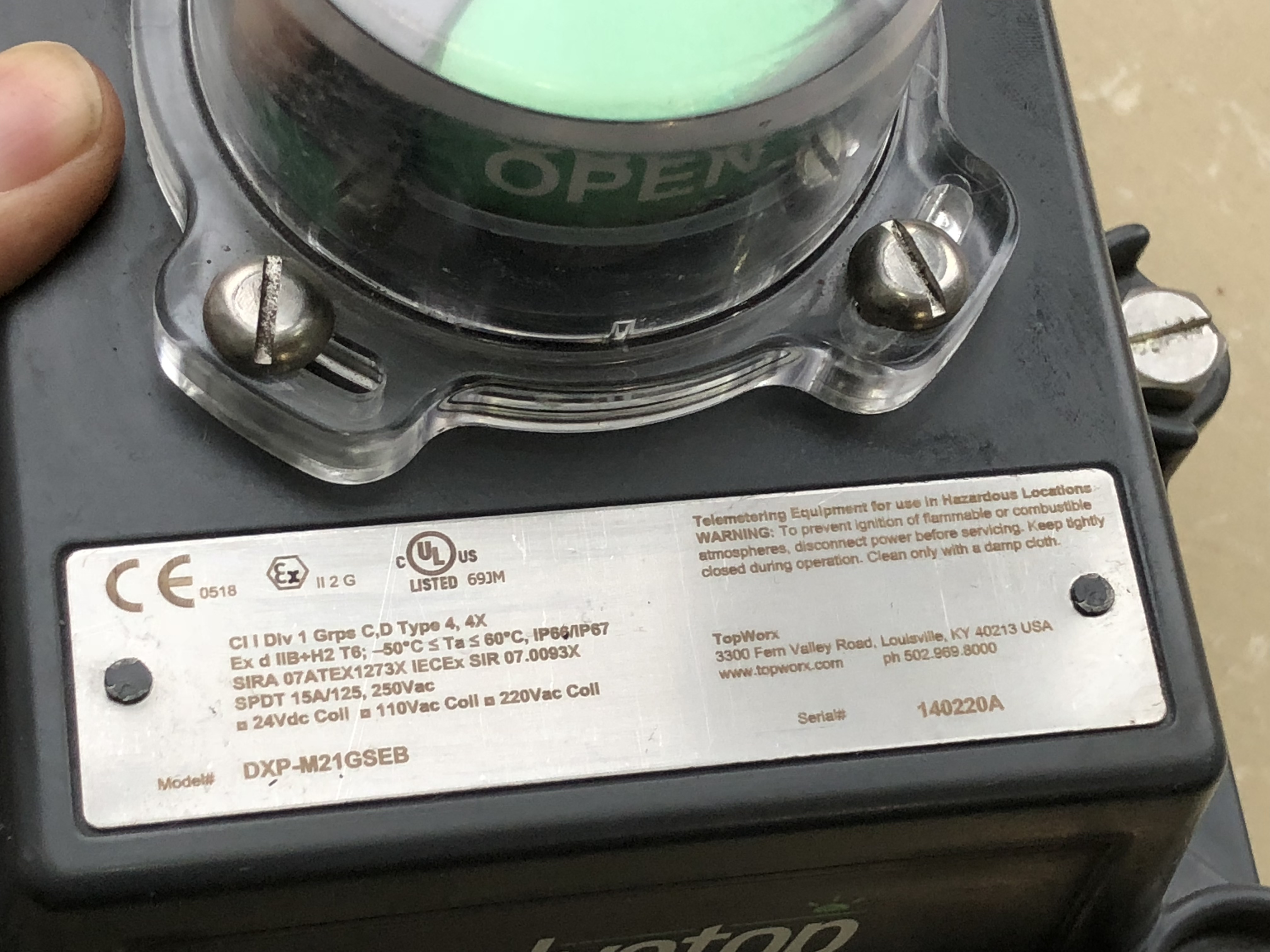 Topworx   DXP-M21GSEB  实物拍摄 全新无包装  现货包邮