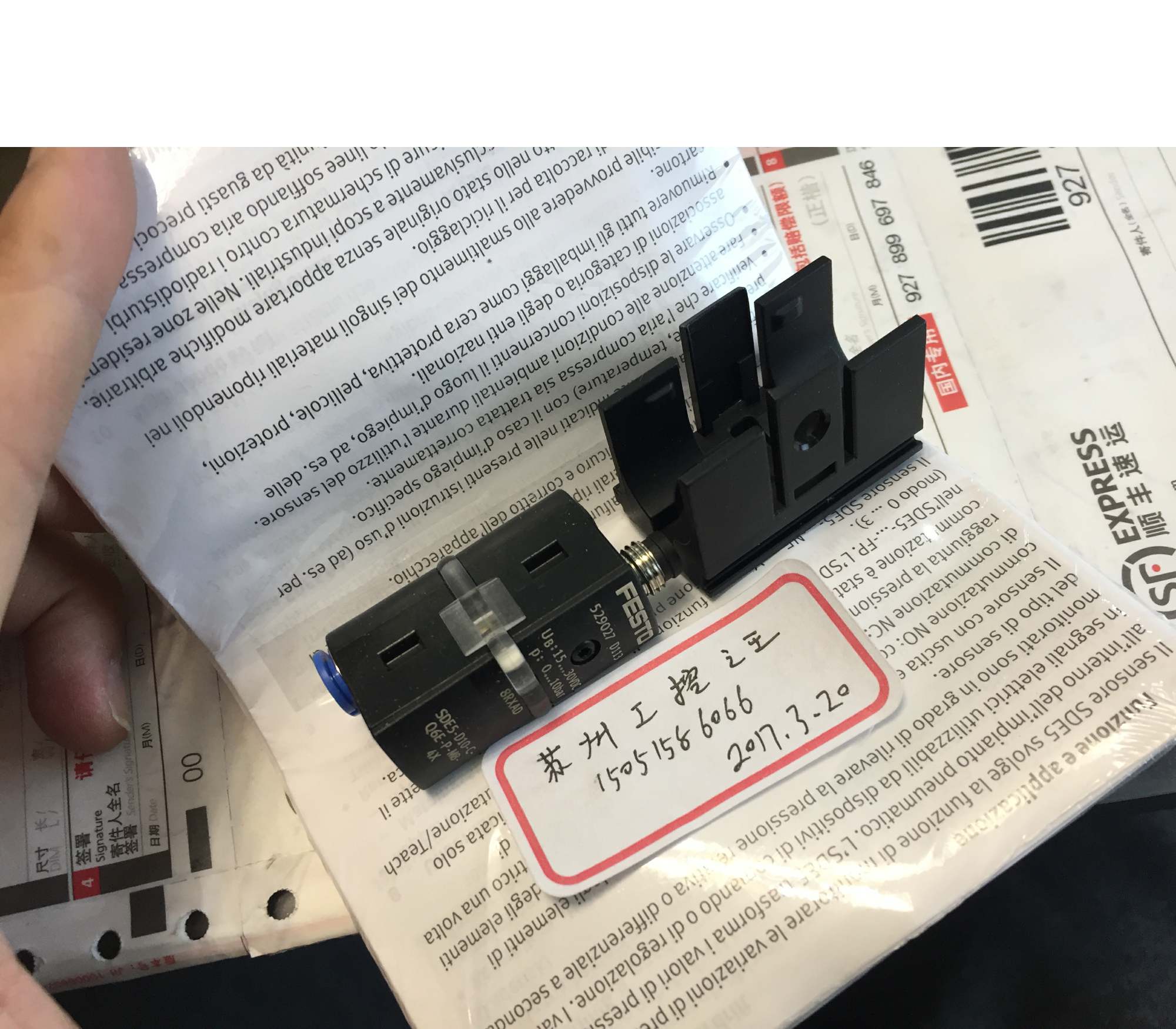 FESTO   SDE5-D10-C-Q6E-P-M8-4X   正品全新只有1个