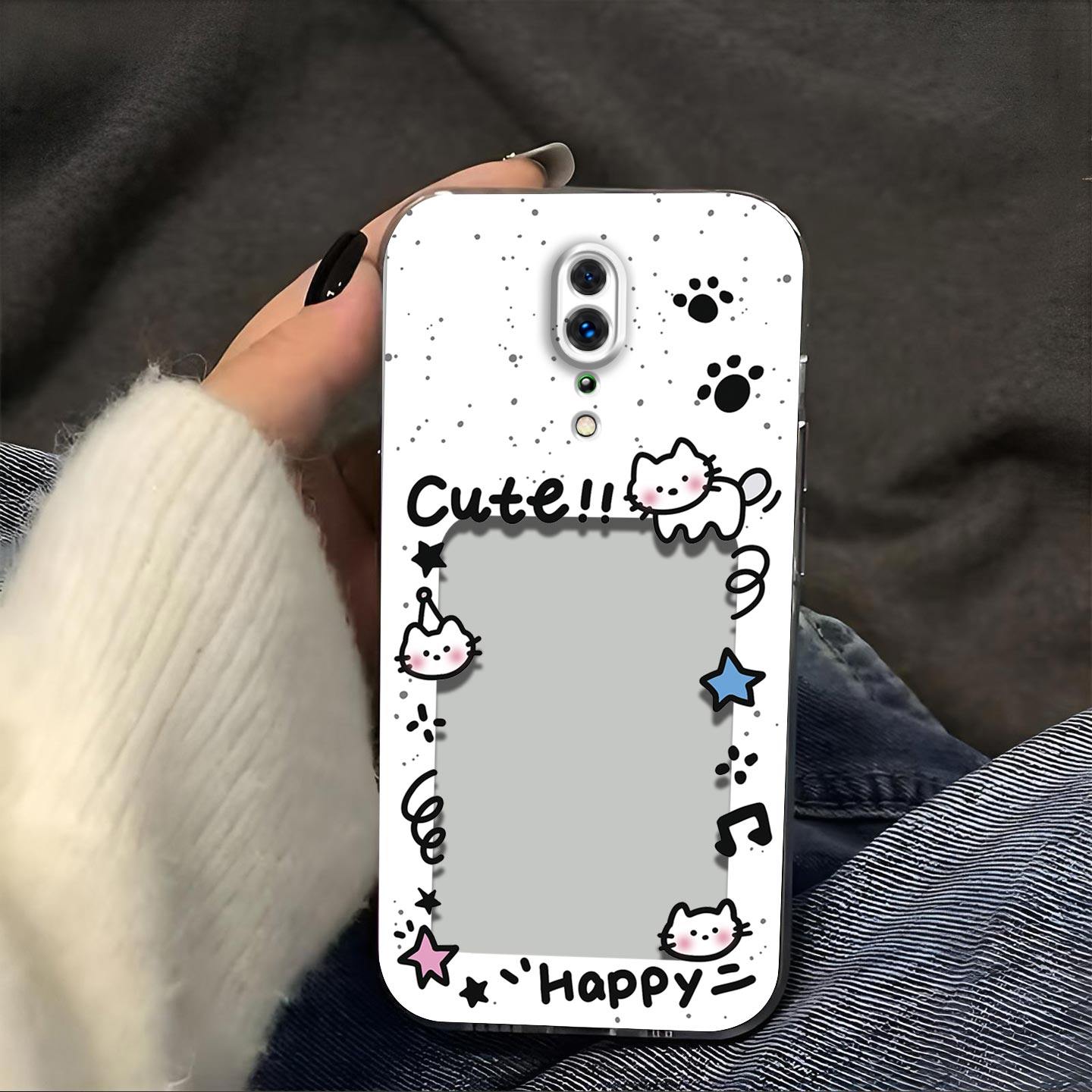 猫抓相框放照片适用于OPPO RenoZ手机壳reno镜头全包pcdm10防摔硅胶软壳高级感保护套超薄可爱小卡新款手机套