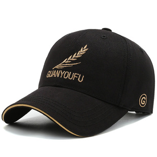 【麦穗款高帽顶】帽子男士新款棒球帽男显脸小宽大帽檐加深鸭舌帽