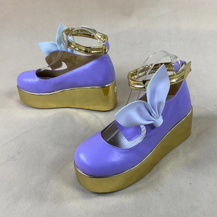 1974 王者荣耀 小乔 丁香结皮肤 cos鞋定做Cosplay演出鞋来图定制