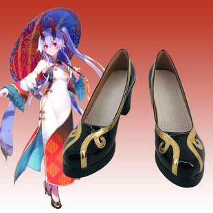 202FateGrandOrder巴御前英灵旅装COS鞋cosplay漫展订做来图定制