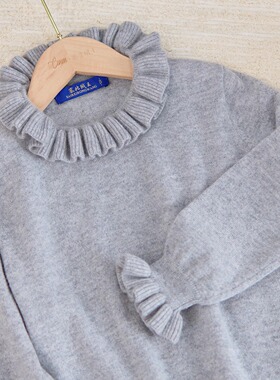 塞北绒王-25新款女童毛衣女宝宝打底衫100%纯山羊绒衫儿童亲子款