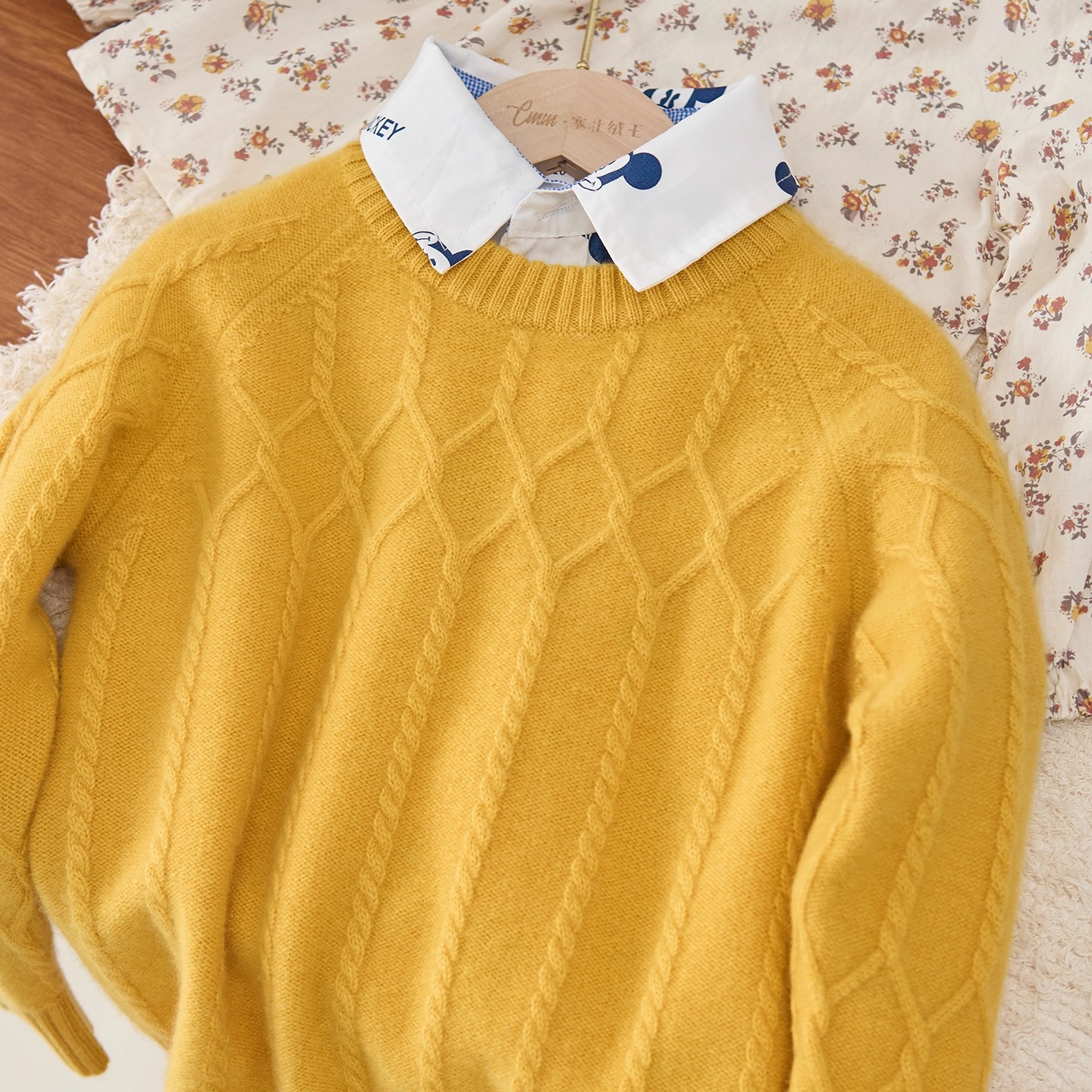 baby羊绒衫儿童加厚款毛衣