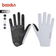Boodun博顿抓绒骑行手套冬季 保暖全指减震防滑长指公路车自行车