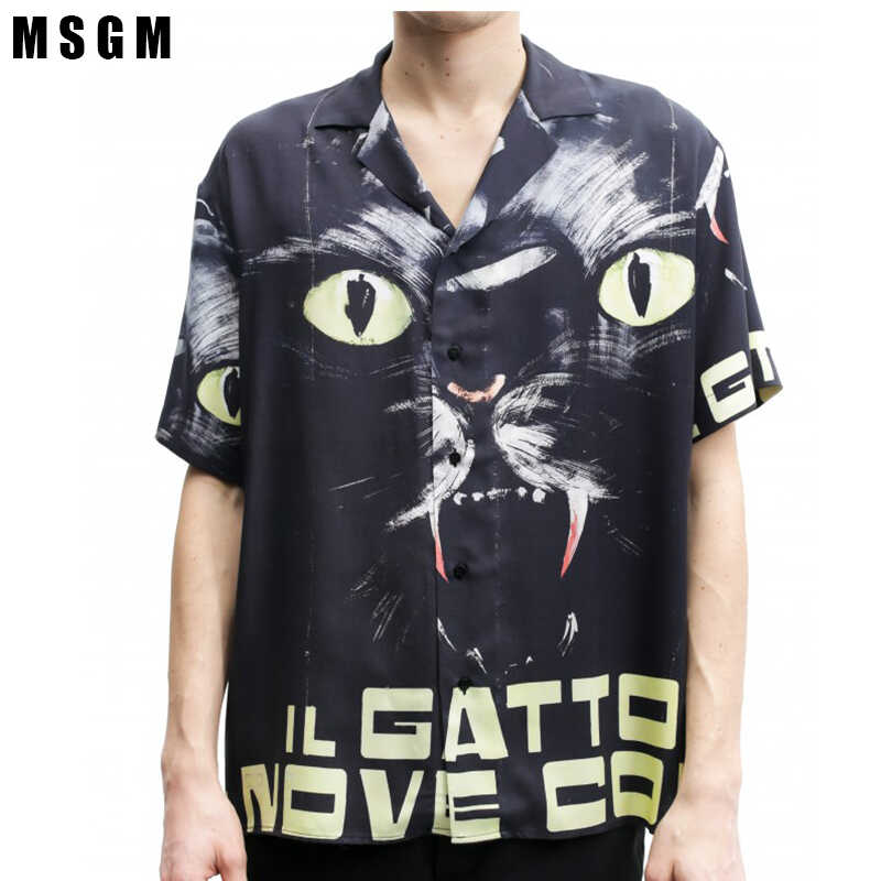 MSGM意大利潮牌男式短袖衬衫