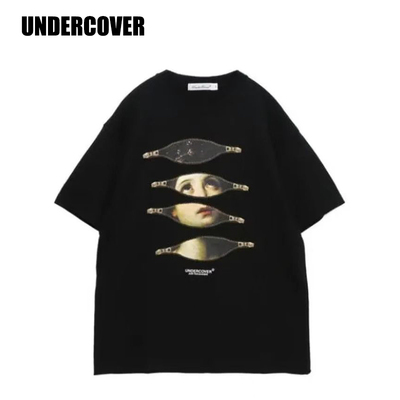 常规款人物图案短袖复古橙色创意