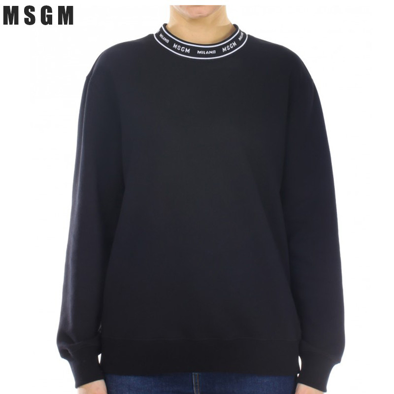 【撤柜微瑕特卖】MSGM半高领休闲套头女士长袖卫衣