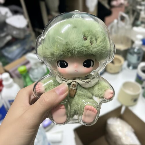 dimoo新生日记保护壳亚克力硬壳保护套搪胶娃壳防尘收纳保护罩