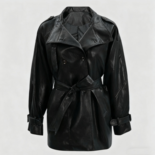 廓形皮衣风衣外套WC57306B 鹅绒服经典 渥太华