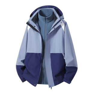 赣州中小学生统一校服男女同款 可拆卸三合一保暖防寒冲锋衣 冬季