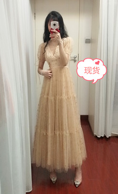 夏季仙女超仙森系网纱连衣裙