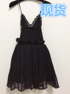 在秋冬叠穿出彩 Lin狂欢盛典 高定工艺黑天鹅吊带连衣裙 No.76